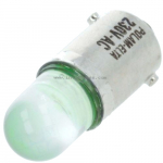 Ba9s LED 230V zielona AC Fi.9x25