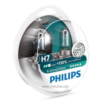 H7 12V 55W +130% Philips X-tremeVision PX26d 1703
