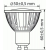 GU10 Fi.50 5.0W WW 30 LED SMD 120°ORO-1877