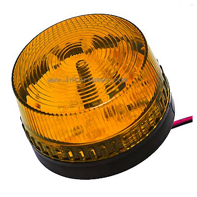 Sygnalizator optyczny LED pomarańczowy 12V DC IP20