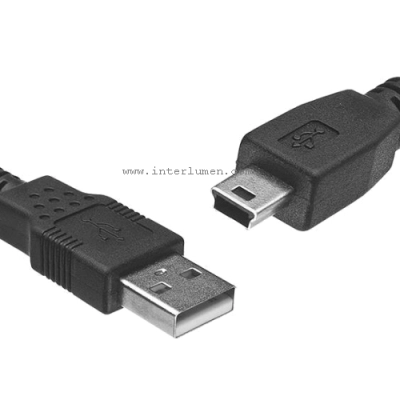 Kabel USB-A » Mini USB 1.5m czarny ChRL 6695