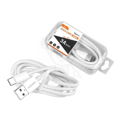 Kabel USB-A » USB C 1.0m biały ELWORLD JXL-107
