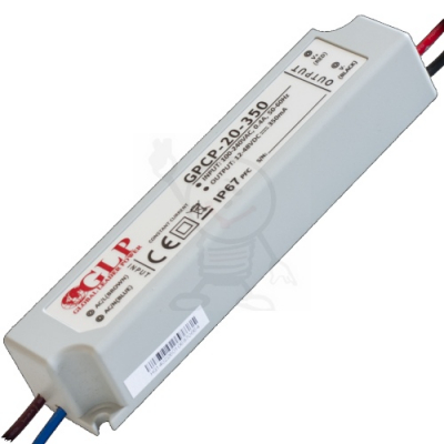 Zasilacz prąd. 350mA 12÷48V DC IP67 GPCP-20-350