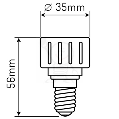 Adapter żarówek E14 › GU10 230V 2A ChRL 2069