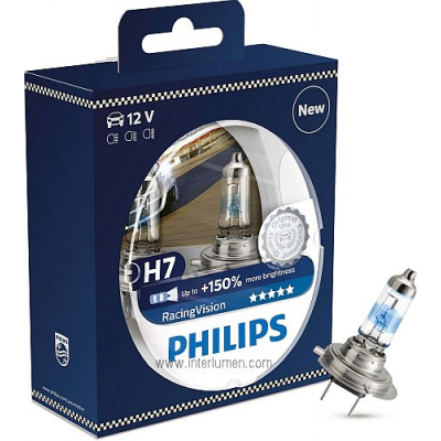 H7 12V 55W +150% Philips RacingVision PX26d