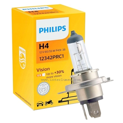 H4 P43t 12V 60/55W + 30% Philips 0995 ECE R37