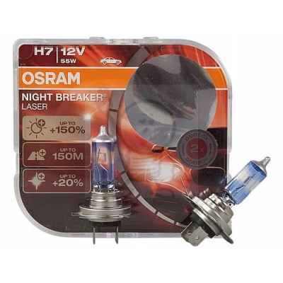 H7 12V 55W +150% Osram 1811 Night Breaker Laser