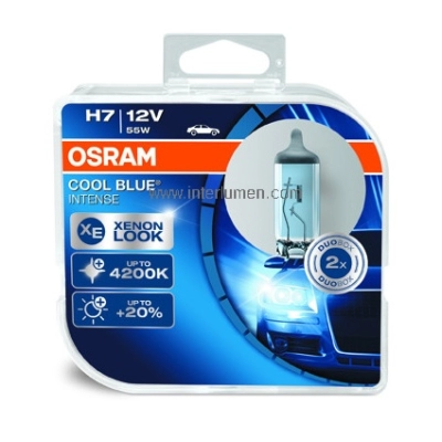 H7 12V 55W Blue Osram-64210CBI PX26d duo