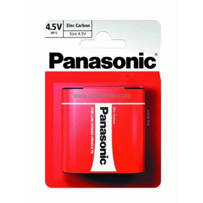 3R12 4.5V Panasonic 3134 Zinc Carbon Bx1