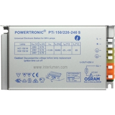 Stat. 150W 0,72A STH Osram PTi 150/220-240 S