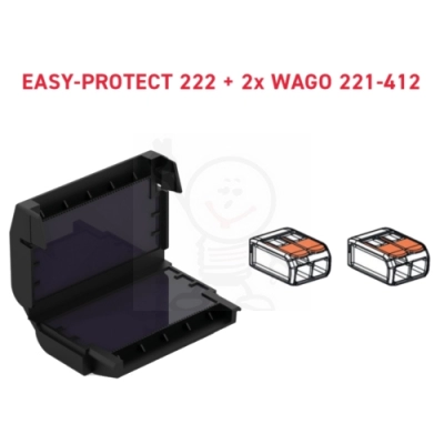 EASY-PROTECT 222 Puszka żelowa +2x Wago 2-4mm 9376