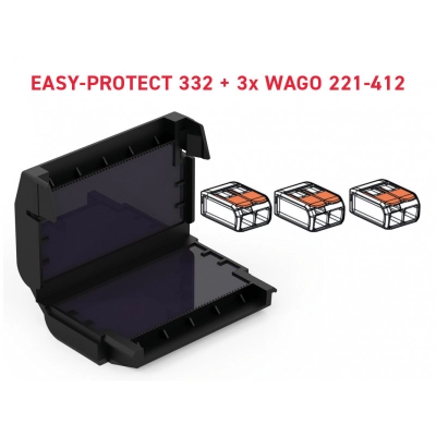 EASY-PROTECT 332 Puszka żelowa +3x Wago 2-4mm 9390