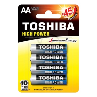 LR6 / AA Toshiba High Power alkalin. R6GCP BP-4