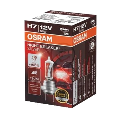 H7 12V 55W +100% Osram Night Breaker silver 2634