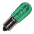 E14 - zielona 12V /14V LED 0.25W Fi.16x45 DC/AC